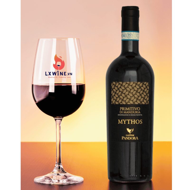 Rượu vang Cantine Pandora Mythos Primitivo